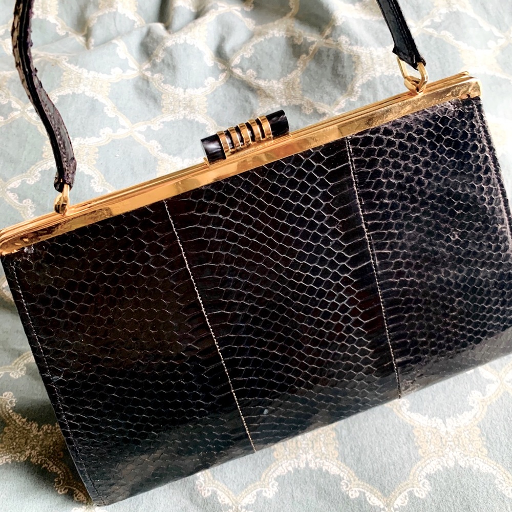 Vintage snakeskin purse